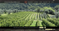 Desktop Screenshot of collinesanbiagio.it